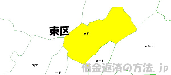 広島市東区の地図