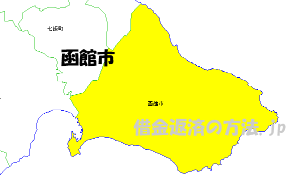 函館市の地図