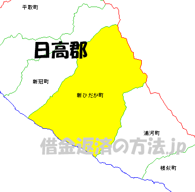 北海道日高郡の地図