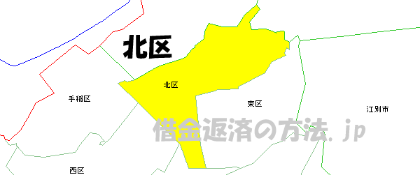 札幌市北区の地図