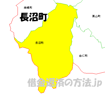 長沼町の地図