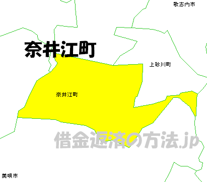 奈井江町の地図