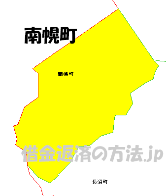 南幌町の地図