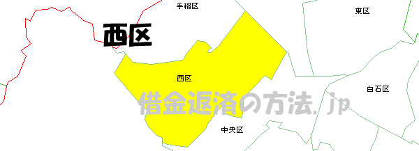 札幌市西区の地図