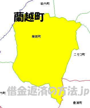 蘭越町の地図