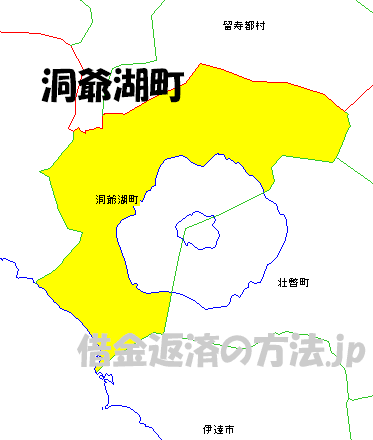 洞爺湖町の地図