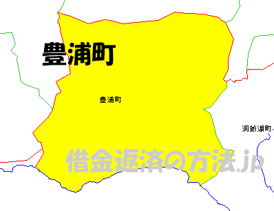 豊浦町の地図