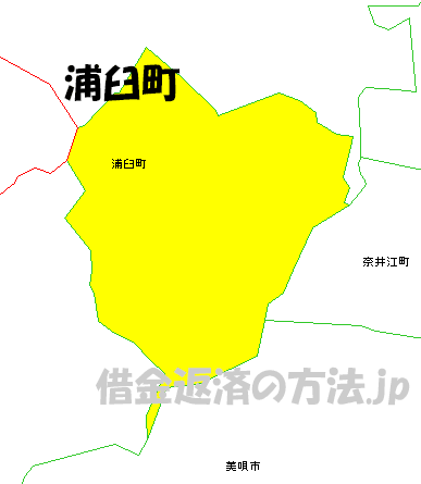 浦臼町の地図
