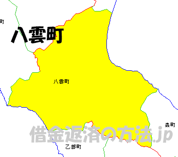 八雲町の地図
