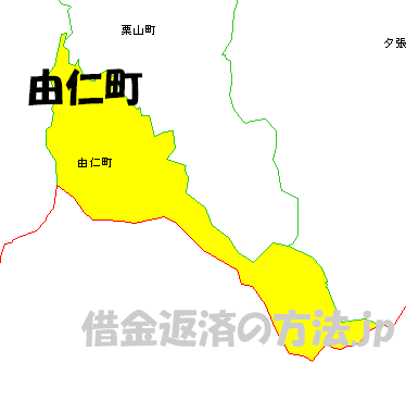 由仁町の地図