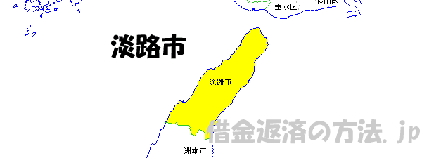 淡路市の地図