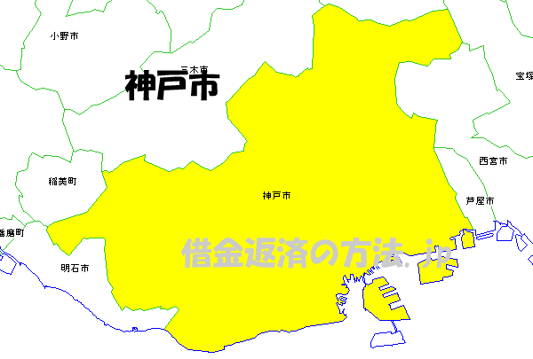 神戸市の地図