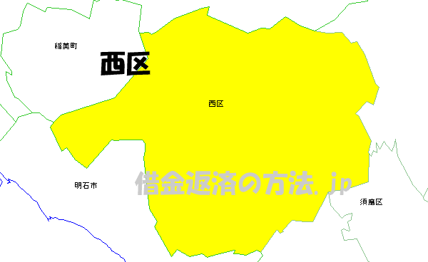 神戸市西区の地図