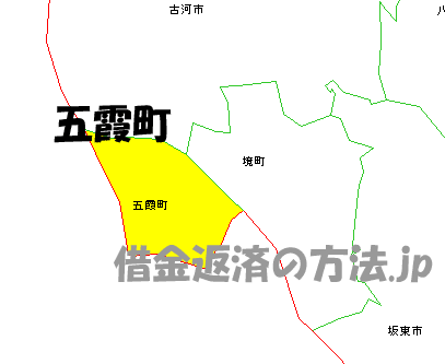 五霞町の地図