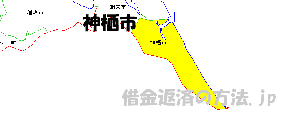 神栖市の地図