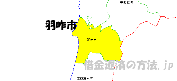 羽咋市の地図