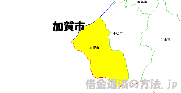 加賀市の地図