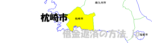枕崎市の地図