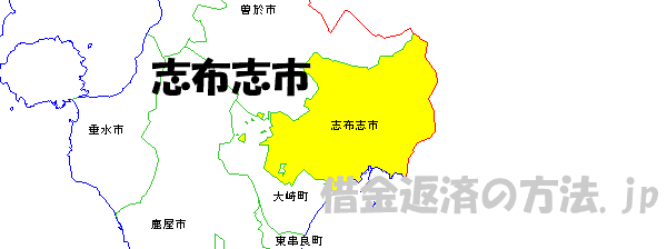 志布志市の地図