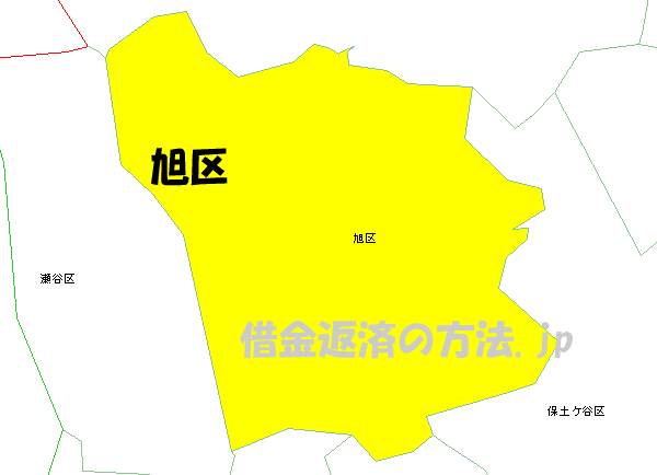 横浜市旭区の地図