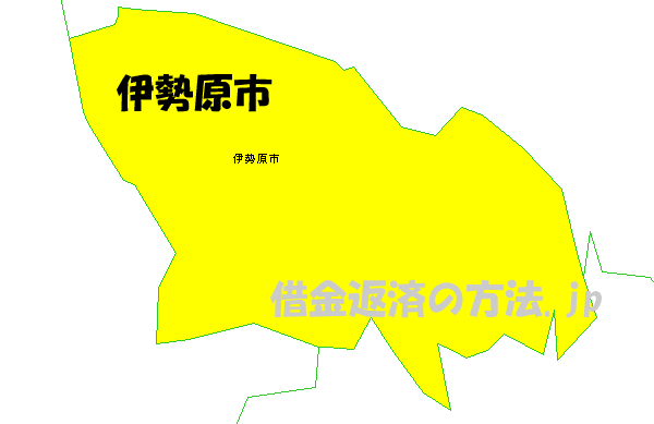 伊勢原市の地図