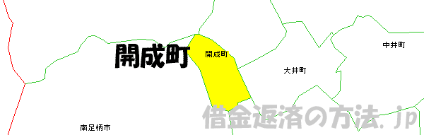 開成町の地図