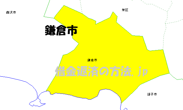鎌倉市の地図