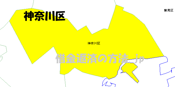 神奈川区の地図