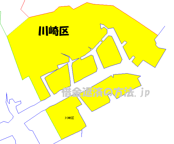 川崎区の地図