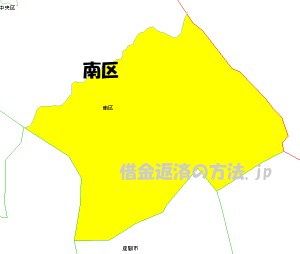 相模原市南区の地図