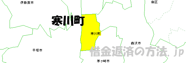 寒川町の地図