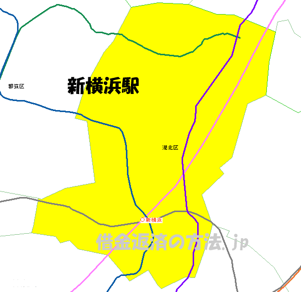 新横浜駅の地図