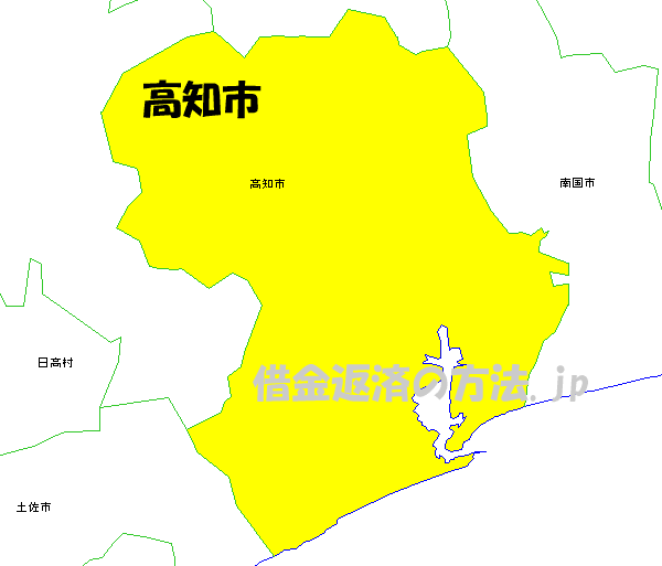 高知市の地図