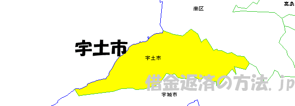 宇土市の地図