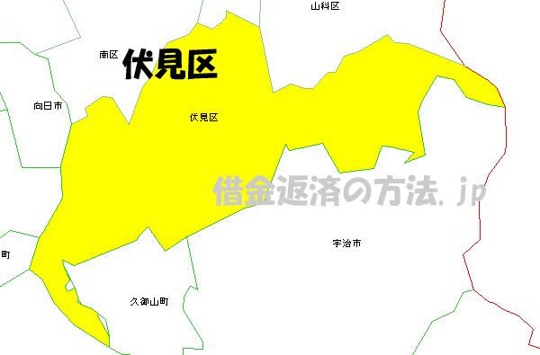 伏見区の地図