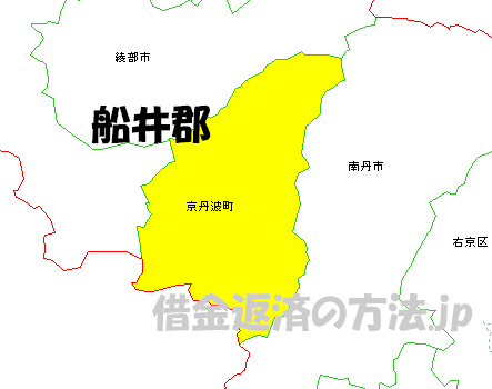 船井郡の地図