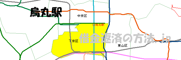 烏丸駅の地図