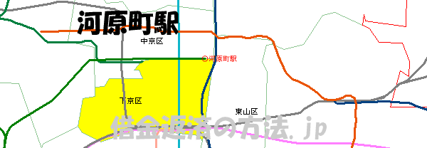 河原町駅の地図