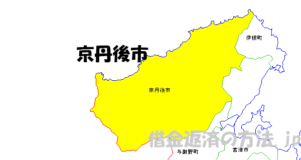 京丹後市の地図
