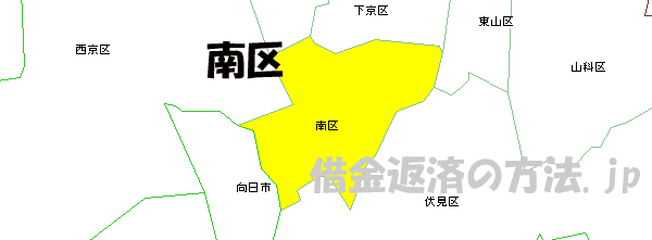京都市南区の地図