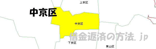 中京区の地図