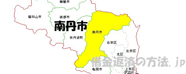 南丹市の地図