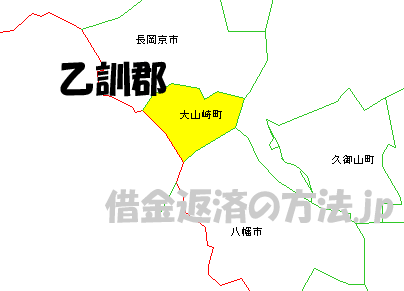 乙訓郡の地図