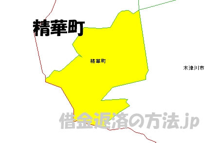 精華町の地図