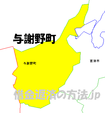 与謝野町の地図
