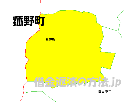 菰野町の地図