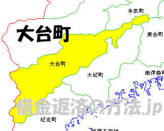 大台町の地図