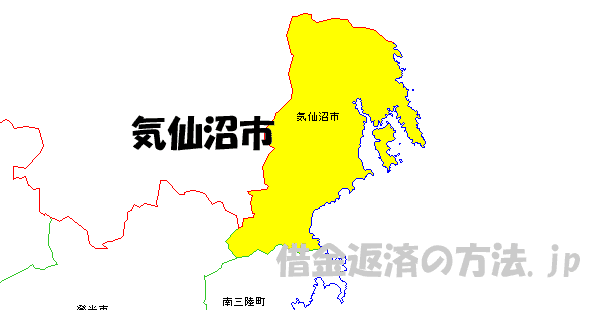 気仙沼市の地図
