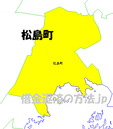 松島町の地図