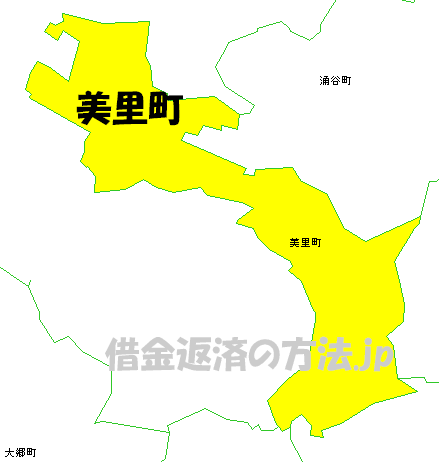 美里町の地図